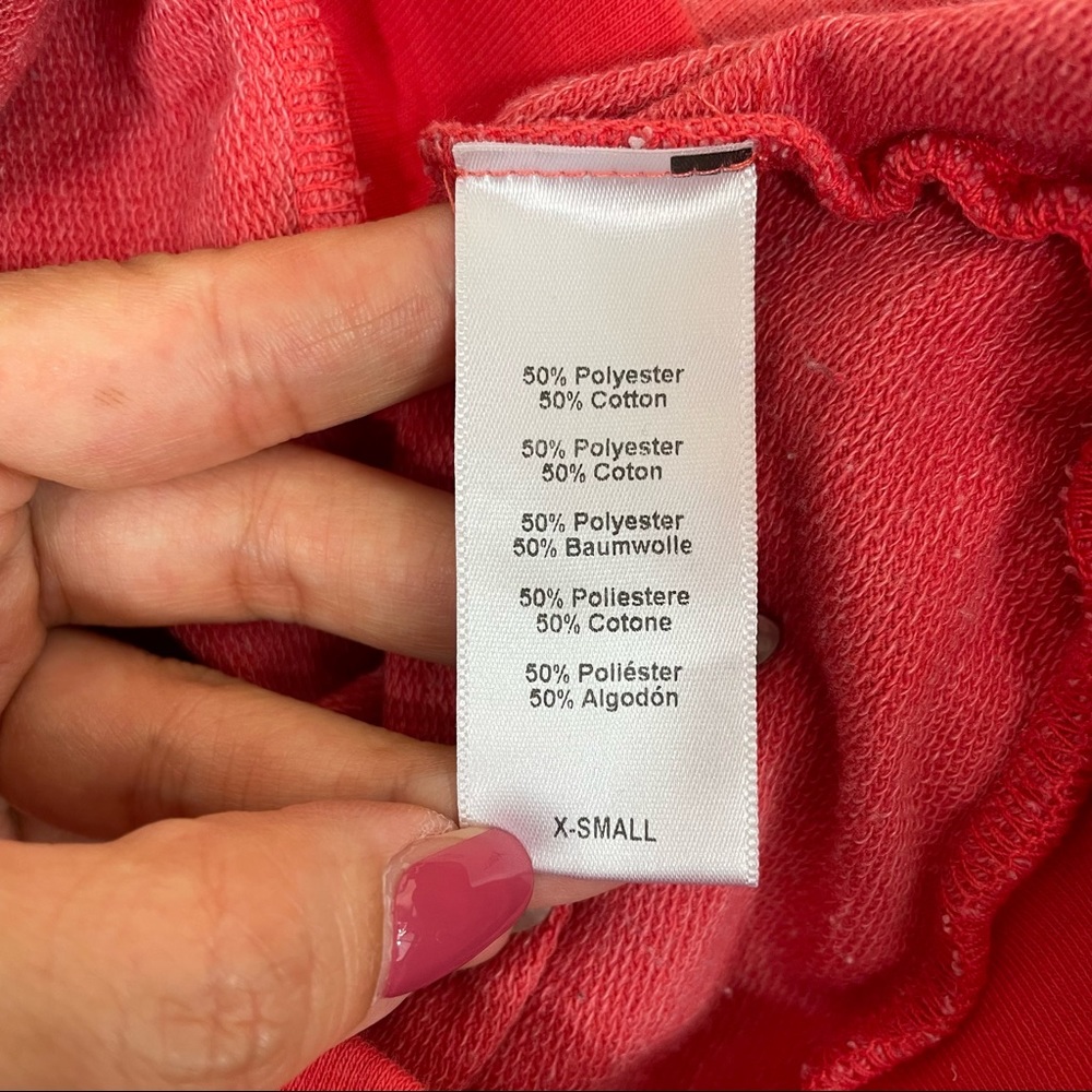 Project Social T & Urban Outfitters Coral Short Sleeve Sweatshirt - Picture 5 of 6